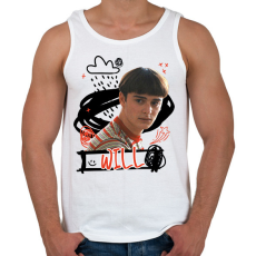 PRINTFASHION Will - Stranger Things - Férfi atléta - Fehér