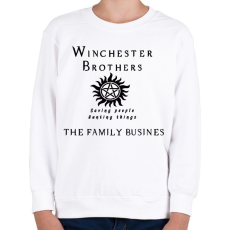 PRINTFASHION WINCHESTER BROTHERS - Gyerek pulóver - Fehér