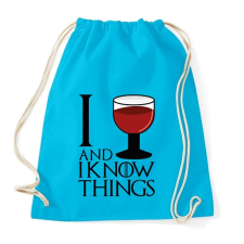 PRINTFASHION Wine and things - Sportzsák, Tornazsák - Surf blue tornazsák