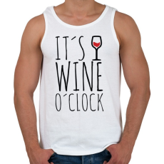 PRINTFASHION Wine o'clock - Férfi atléta - Fehér