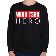 PRINTFASHION WING TSUN HERO - Gyerek pulóver - Fekete gyerek pulóver, kardigán