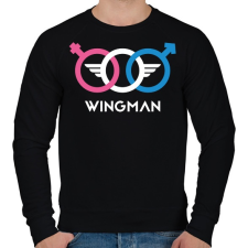 PRINTFASHION wingman - Férfi pulóver - Fekete férfi pulóver, kardigán