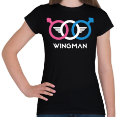 PRINTFASHION wingman - Női póló - Fekete