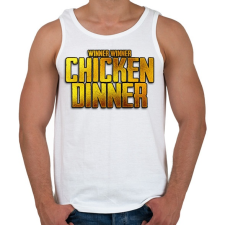 PRINTFASHION Winner winner chicken  dinner - Férfi atléta - Fehér atléta, trikó