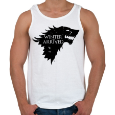 PRINTFASHION WINTER HAS ARRIVED - Férfi atléta - Fehér atléta, trikó