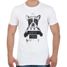 PRINTFASHION Winter is boring - Férfi póló - Fehér férfi póló