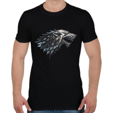 PRINTFASHION Winter Is Coming - Férfi póló - Fekete férfi póló