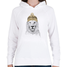 PRINTFASHION Winter is coming - Női kapucnis pulóver - Fehér női pulóver, kardigán