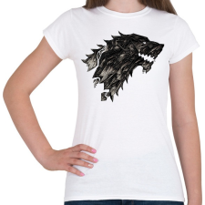 PRINTFASHION Winter Is Coming Stark - Női póló - Fehér női póló