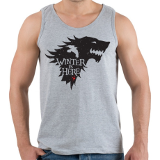 PRINTFASHION WINTER IS HERE - Férfi atléta - Sport szürke