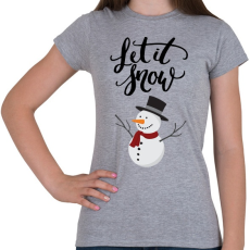 PRINTFASHION Winter - Női póló - Sport szürke