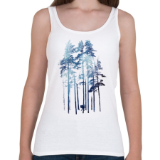 PRINTFASHION Winter wolf - Női atléta - Fehér női trikó