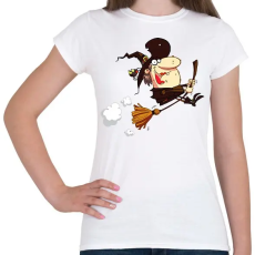 PRINTFASHION Witch - Női póló - Fehér