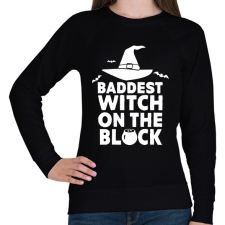 PRINTFASHION Witch on the block - Női pulóver - Fekete női pulóver, kardigán