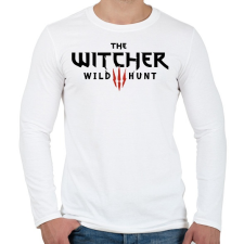 PRINTFASHION Witcher - Férfi hosszú ujjú póló - Fehér férfi póló
