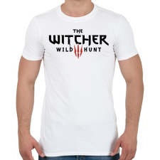 PRINTFASHION Witcher - Férfi póló - Fehér férfi póló