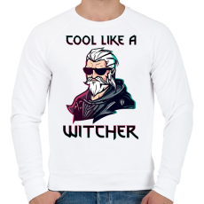 PRINTFASHION Witcher - Férfi pulóver - Fehér