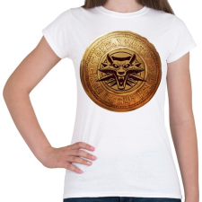 PRINTFASHION Witcher logó és pénzérme - Női póló - Fehér női póló