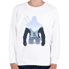 PRINTFASHION Witcher Monster Hunter - Gyerek pulóver - Fehér gyerek pulóver, kardigán
