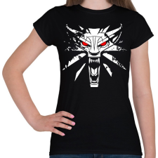 PRINTFASHION Witcher - Női póló - Fekete női póló