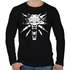 PRINTFASHION Witcher - Vaják - Férfi hosszú ujjú póló - Fekete férfi póló