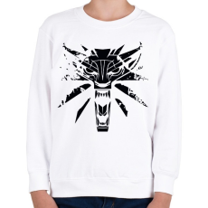 PRINTFASHION Witcher - Vaják - Gyerek pulóver - Fehér