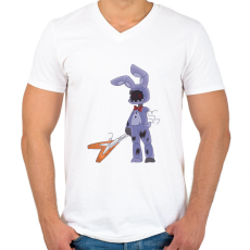PRINTFASHION withered bonnie - Férfi V-nyakú póló - Fehér