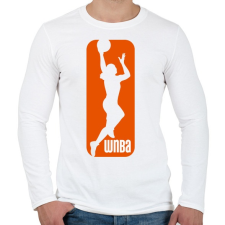 PRINTFASHION WNBA - Férfi hosszú ujjú póló - Fehér férfi póló