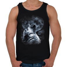 PRINTFASHION wolf - Férfi atléta - Fekete