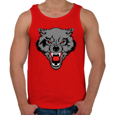 PRINTFASHION Wolf - Férfi atléta - Piros