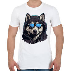 PRINTFASHION Wolf - Férfi póló - Fehér