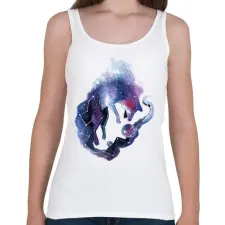 PRINTFASHION Wolf in the Sky - Női atléta - Fehér női trikó