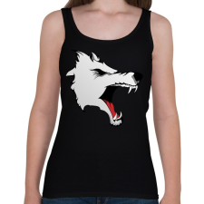 PRINTFASHION Wolf - Női atléta - Fekete női trikó