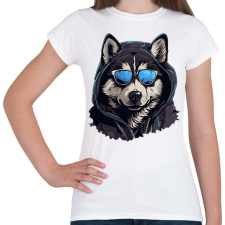 PRINTFASHION Wolf - Női póló - Fehér női póló