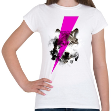 PRINTFASHION Wolf rocks - Női póló - Fehér női póló