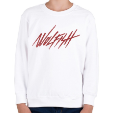 PRINTFASHION Wolfish - Gyerek pulóver - Fehér