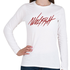 PRINTFASHION Wolfish - Női hosszú ujjú póló - Fehér