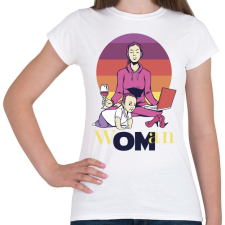 PRINTFASHION wOMan az igazi guru anya - Női póló - Fehér női póló