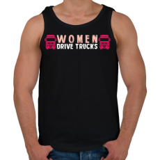 PRINTFASHION Women drive trucks - Férfi atléta - Fekete