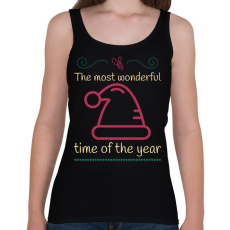 PRINTFASHION WONDERFUL TIME - Női atléta - Fekete