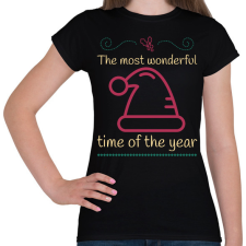 PRINTFASHION WONDERFUL TIME - Női póló - Fekete női póló