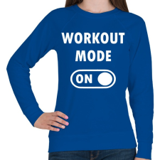 PRINTFASHION Workout mode: ON - Női pulóver - Királykék női pulóver, kardigán