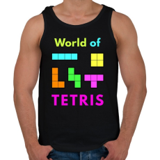 PRINTFASHION WORLD OF TETRIS - Férfi atléta - Fekete