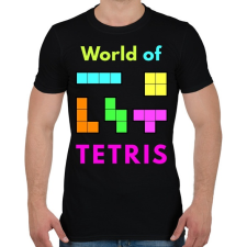 PRINTFASHION WORLD OF TETRIS - Férfi póló - Fekete férfi póló