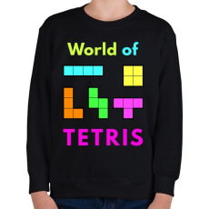 PRINTFASHION WORLD OF TETRIS - Gyerek pulóver - Fekete