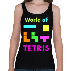 PRINTFASHION WORLD OF TETRIS - Női atléta - Fekete