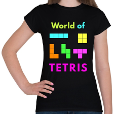 PRINTFASHION WORLD OF TETRIS - Női póló - Fekete női póló