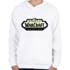PRINTFASHION World of Warcraft: Legion - Gyerek kapucnis pulóver - Fehér gyerek pulóver, kardigán