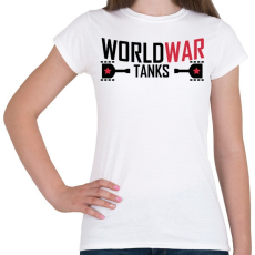 PRINTFASHION World war tank - Női póló - Fehér