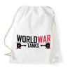 PRINTFASHION World war tank - Sportzsák, Tornazsák - Fehér